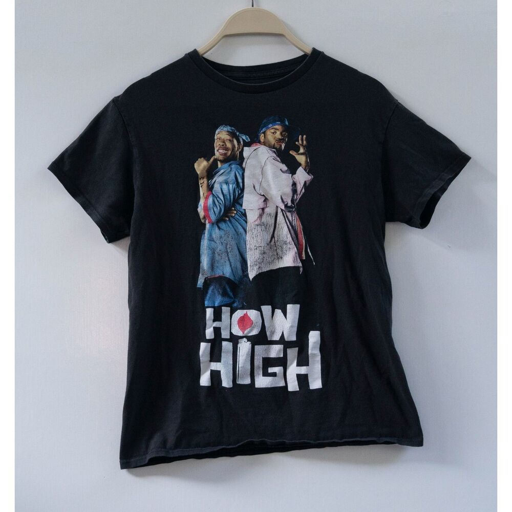 How High Method Man & Red Man‎ Black Men's Tee T-Shirt Ripple Junction Size S